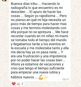 recuerdo infancia mama impuntual